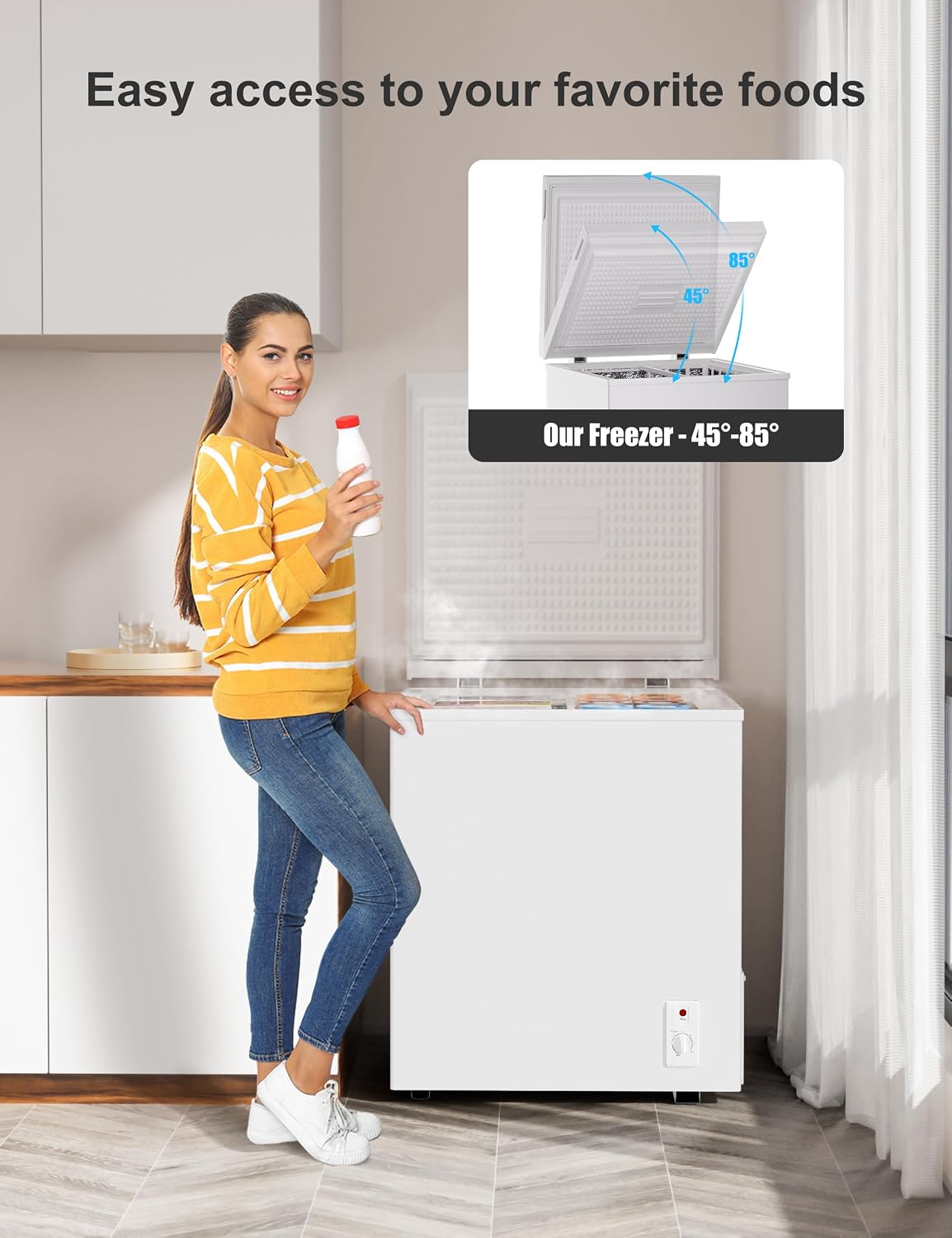 Thumbnail 6 de BODACIOUS BD-72Q-NEW 3.5 cu. ft. Chest Freezer with Removable Basket