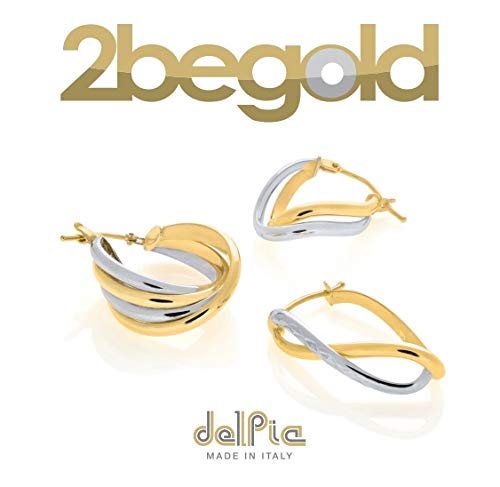 Detalle 2 de DelPia Collana Unisex Catena Tecnica Brevetttata 2begold 18kt e Anima Argento 925 Paperclip Classica (45cm)