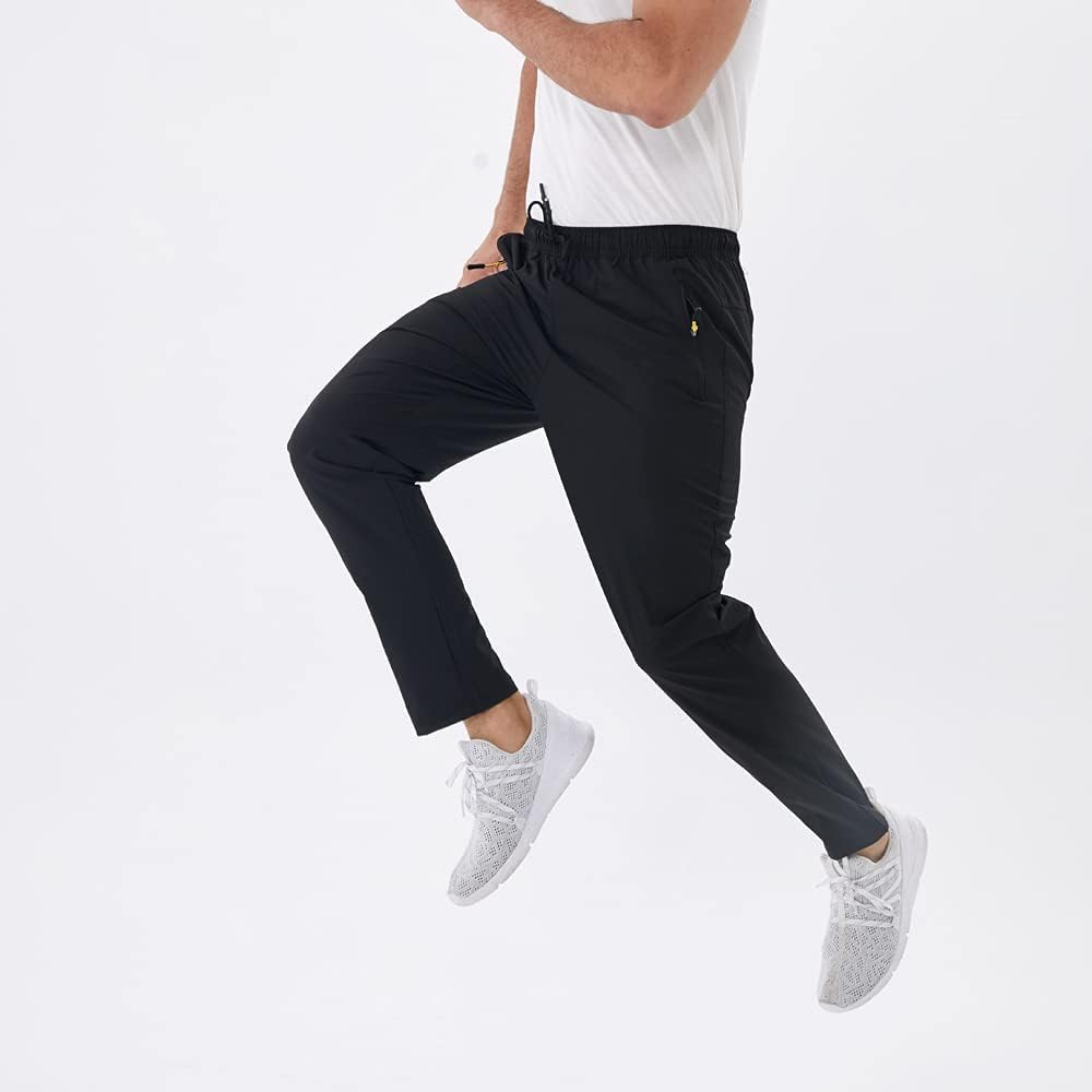 Detalle 2 de Rapoo Men's Lightweight Sweatpants with Zipper Pockets and Quick-Dry Fabric