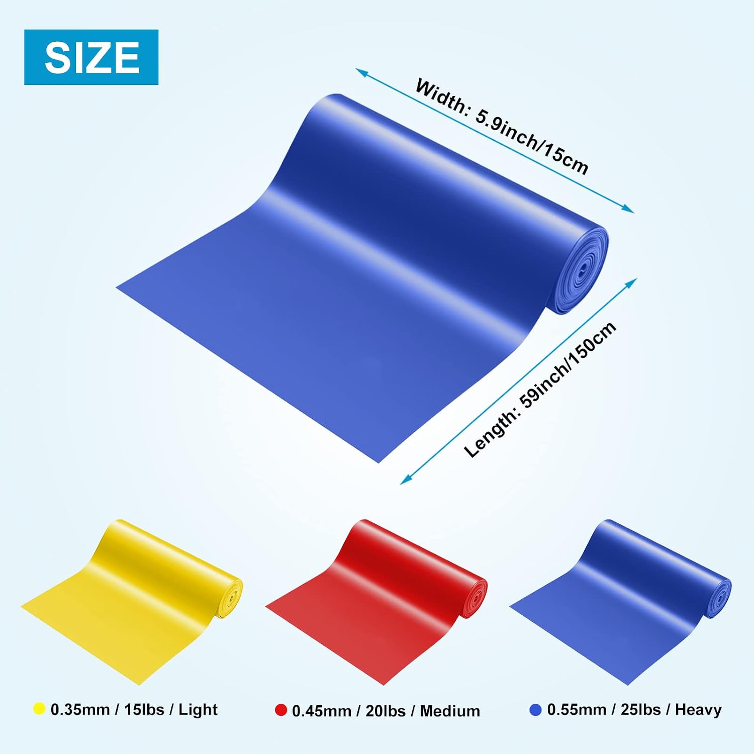 Thumbnail 4 de Resistance Bands Set 1.5m — 3-level workout bands 🏋