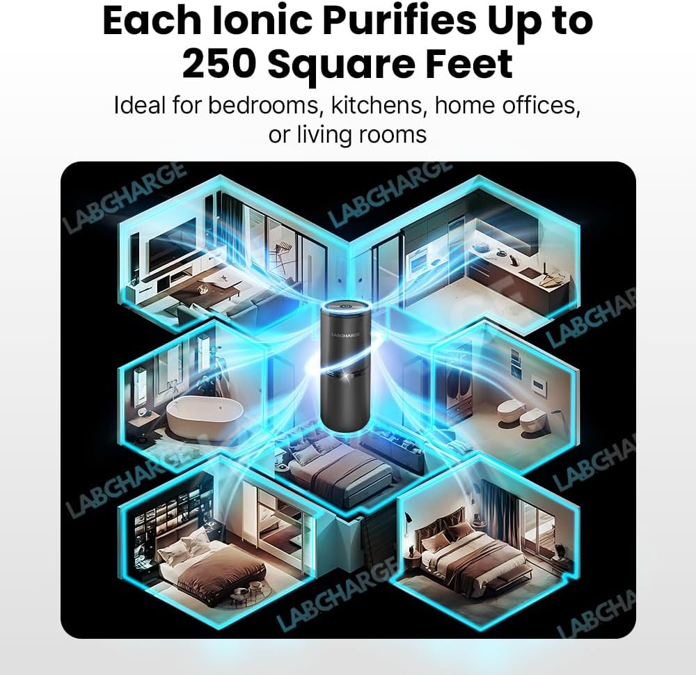 Thumbnail 5 de LabCharge Small Ionic Air Purifier 250 Sq Ft