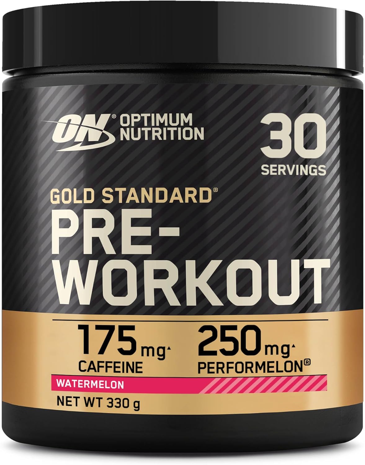 Detalle de Optimum Nutrition Gold Standard Pre-Entreno en Polvo (Sandía) 330 g, 30 servicios