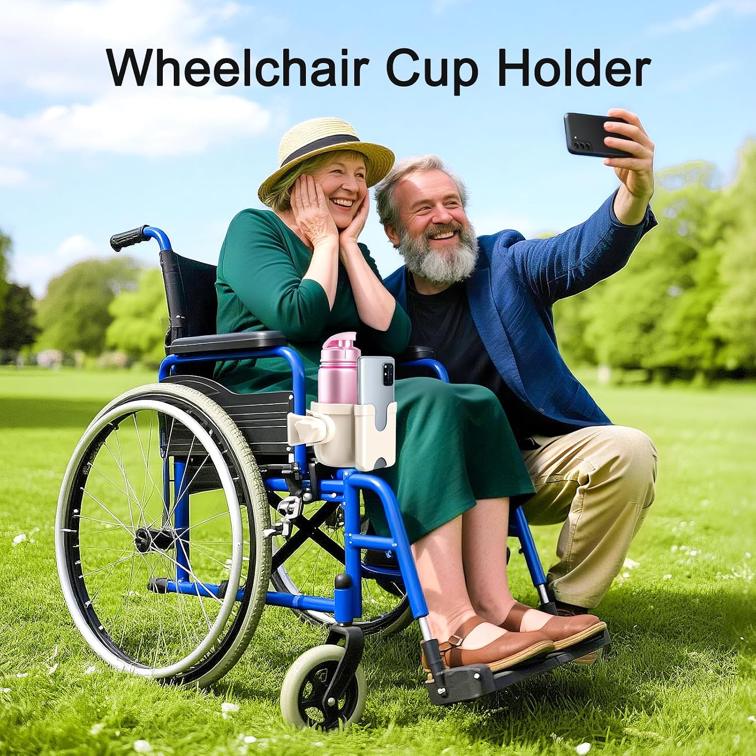 Thumbnail 3 de Guiseapue 2-in-1 wheelchair cup holder