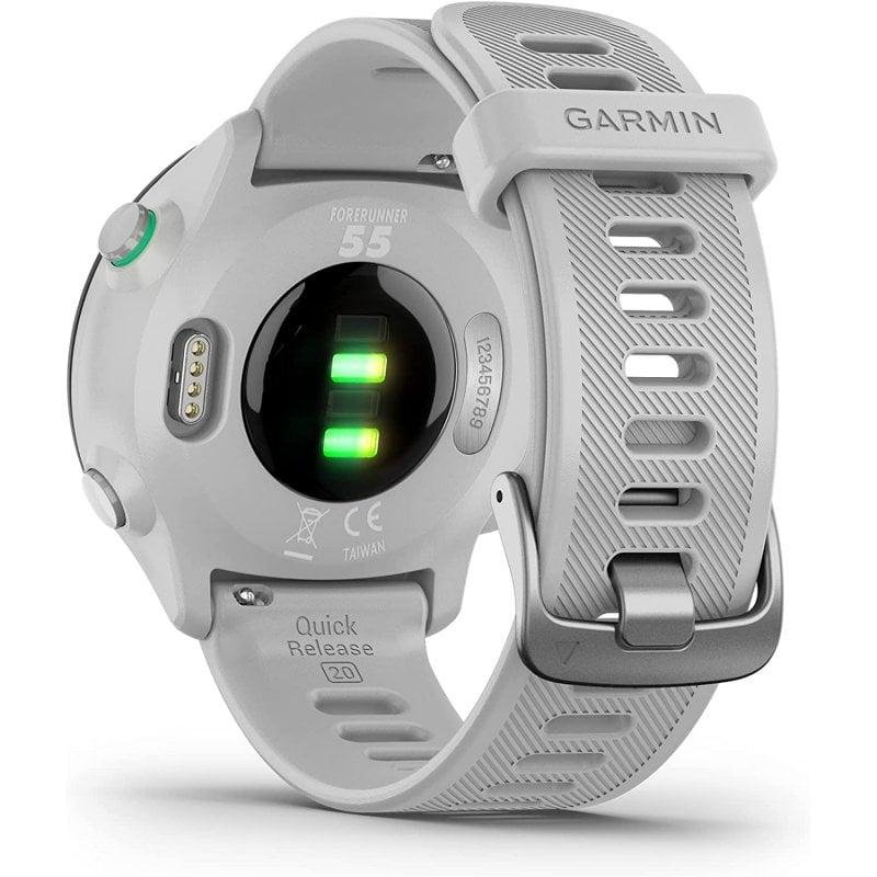 Detalle de Garmin Forerunner 55 reloj GPS blanco
