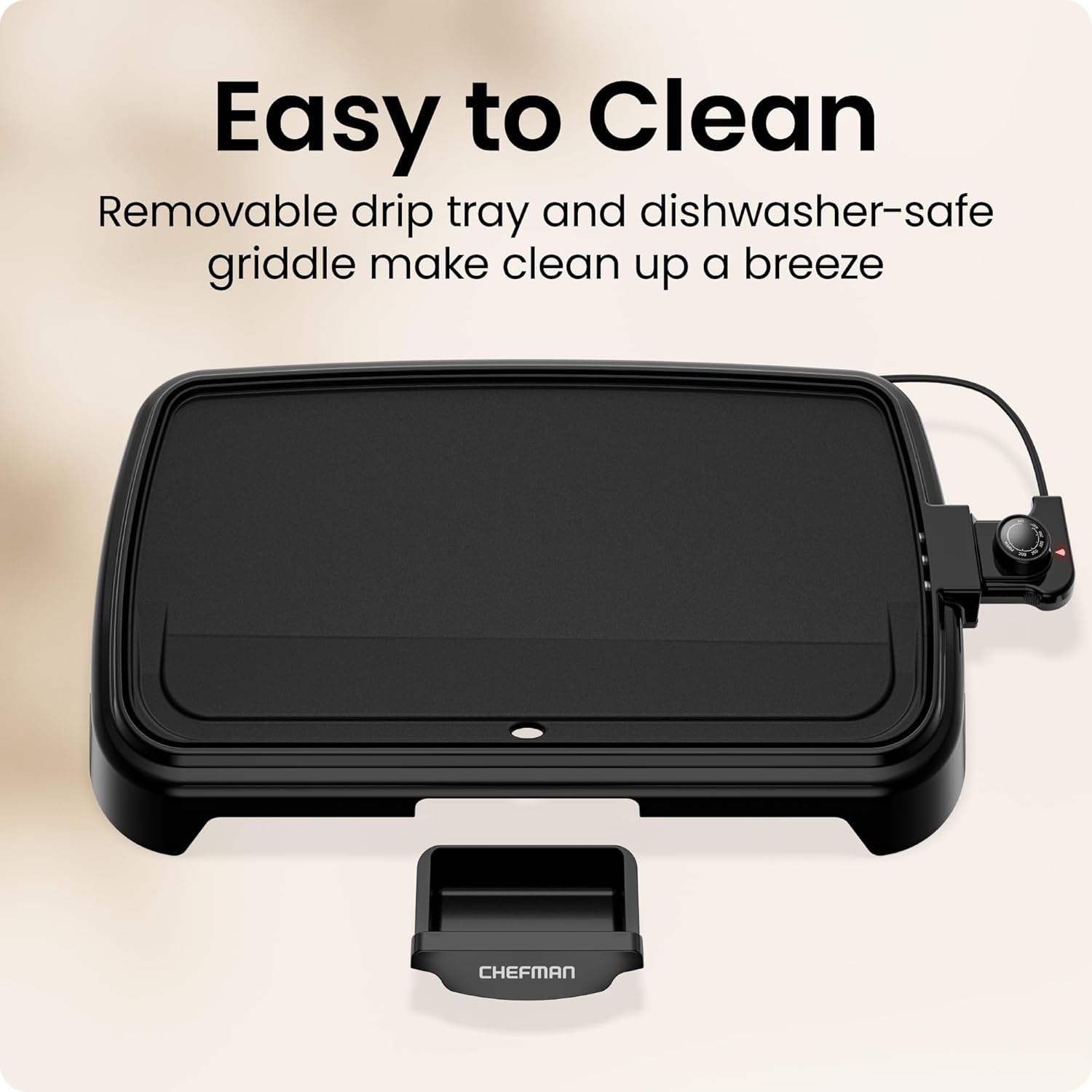 Thumbnail 4 de Chefman XL Electric Griddle 10 x 20 Inch