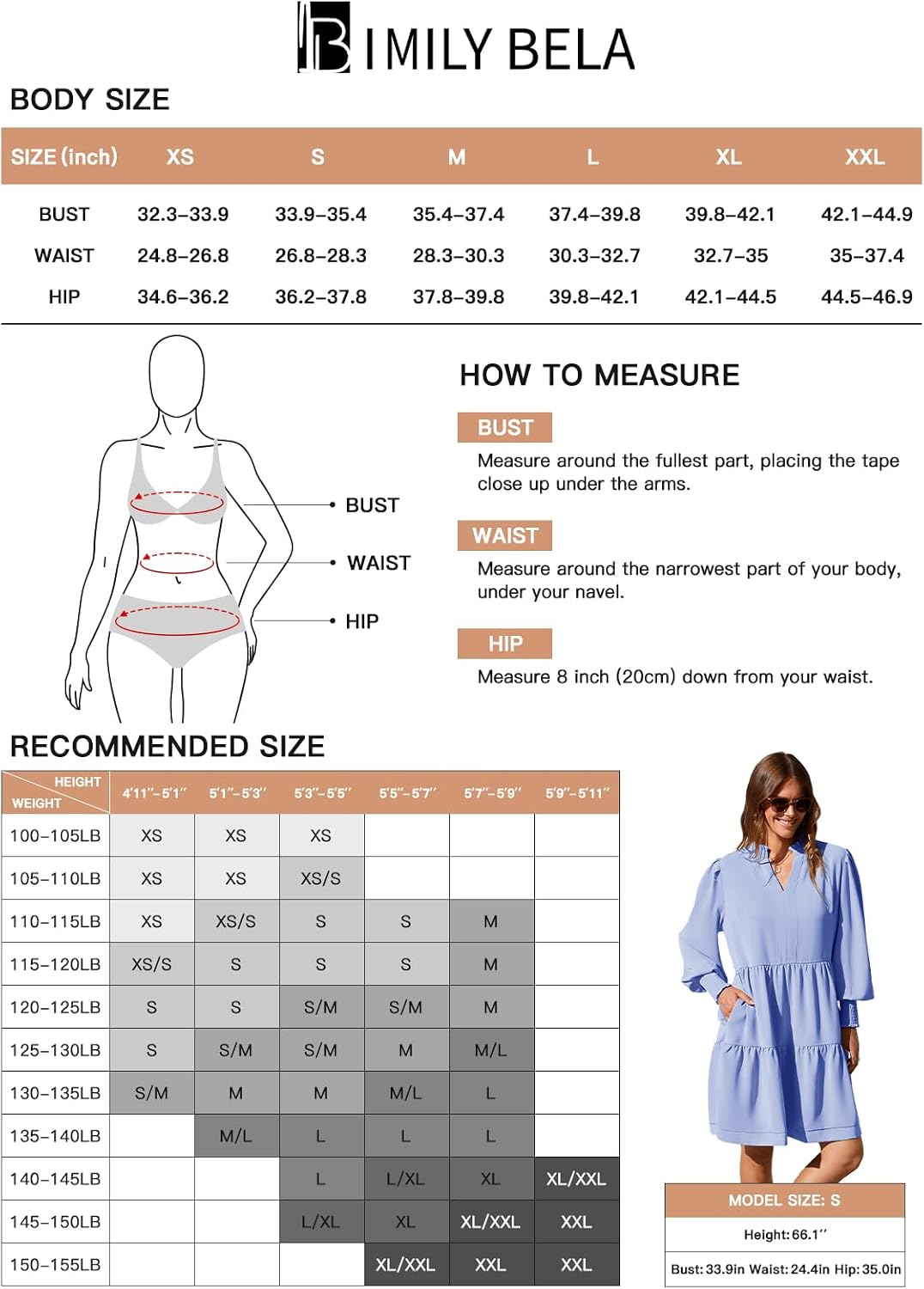 Thumbnail 4 de Imily Bela Women's Tunic Dress, 100% Polyester