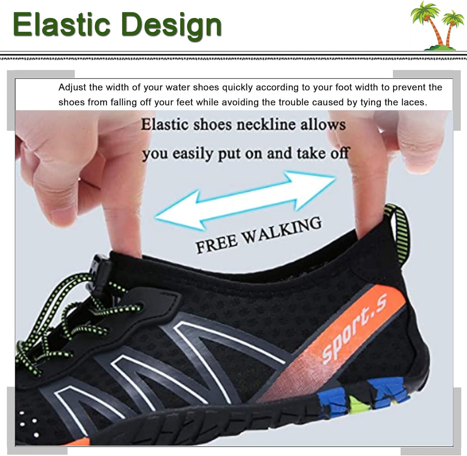 Thumbnail 5 de Barefoot Water Shoes for Men, Women and Unisex Aqua Sea Swim Shoes