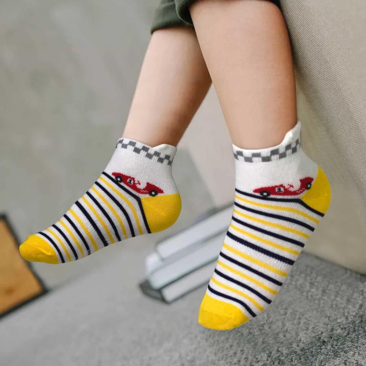 Thumbnail 1 de SUOSDEY Baby Antirutsch Socken mit Griffen – 12 Paar Baumwollsocken für Kleinkinder (1–7 Jahre)