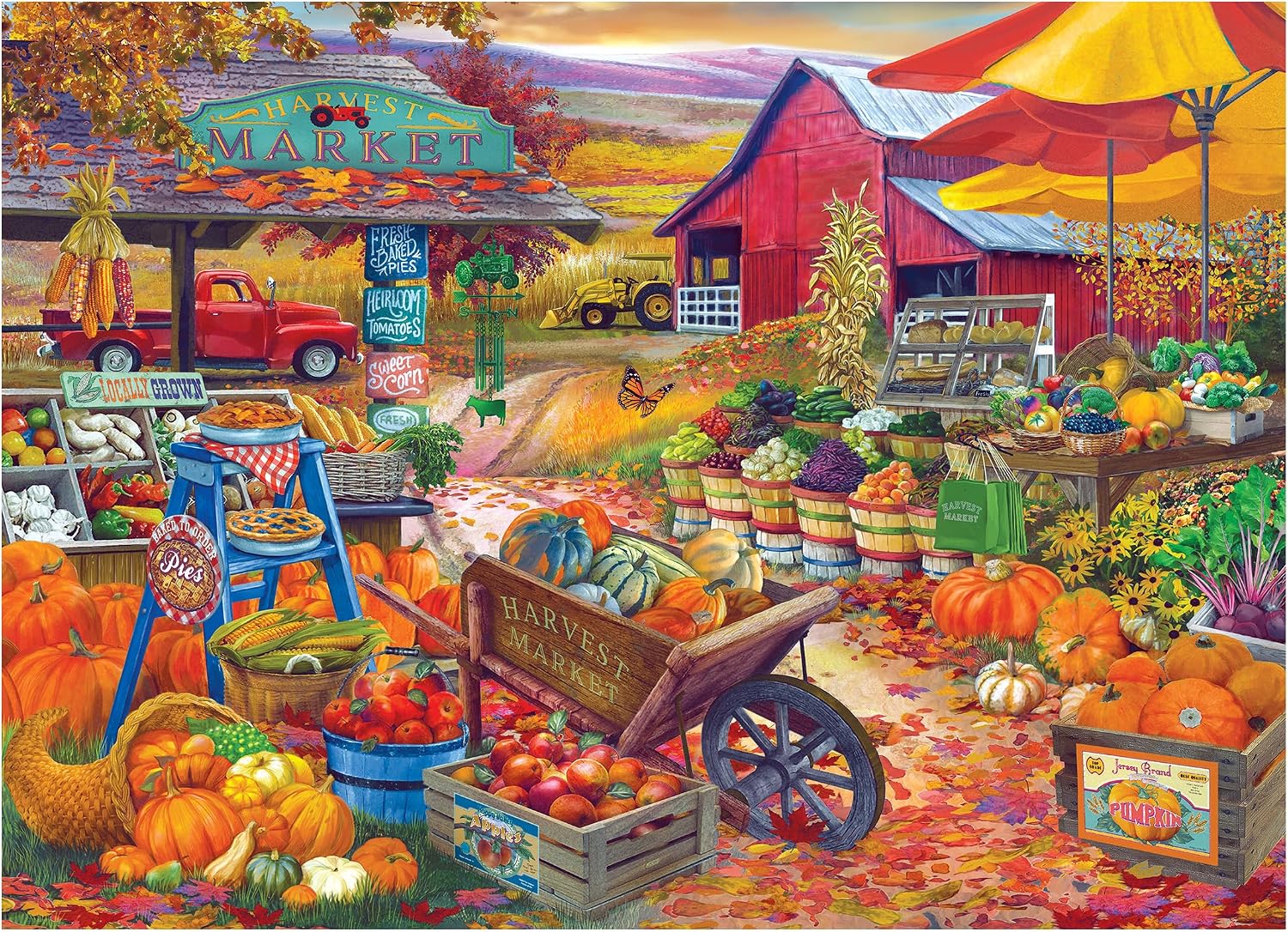 Detalle de RoseArt Bigelow Country 1000-piece jigsaw puzzle 🧩