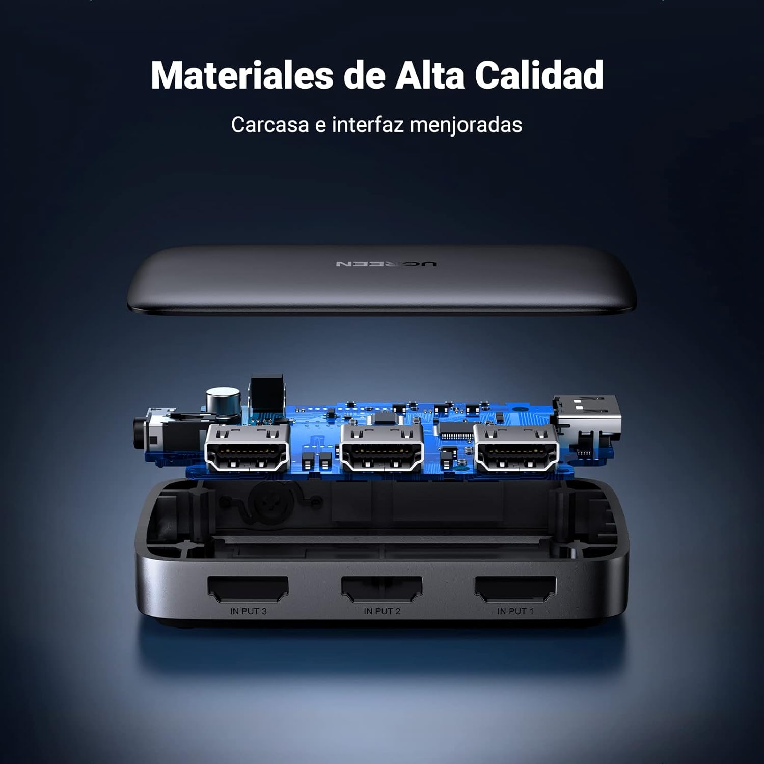 Thumbnail 2 de UGREEN HDMI Switch 3 Entradas 4K @30Hz 🎮