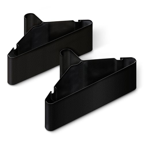 Imagen de Amazon Basics Plastic Clothes Hangers, Adult Size, Black, Pack of 50 en OfertitasTOP