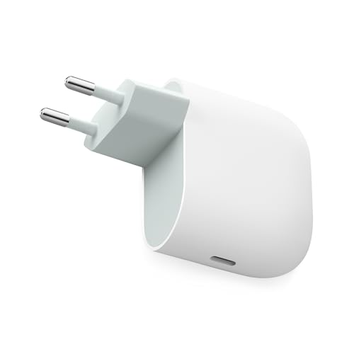 Detalle de Caricatore Google USB-C 45 W: ricarica rapida per Pixel e oltre – Bianco ghiaccio