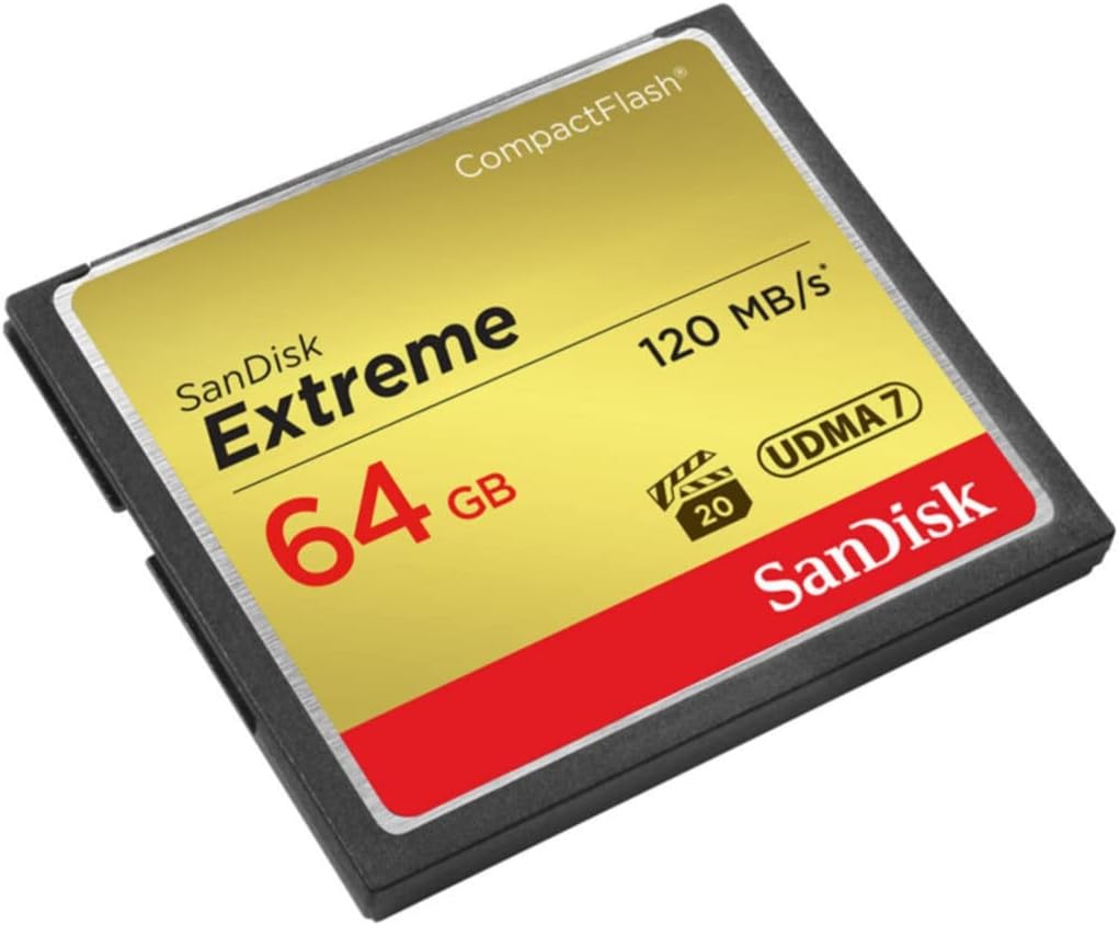 Thumbnail 2 de SanDisk Extreme 64 GB CompactFlash UDMA7 Black/Gold