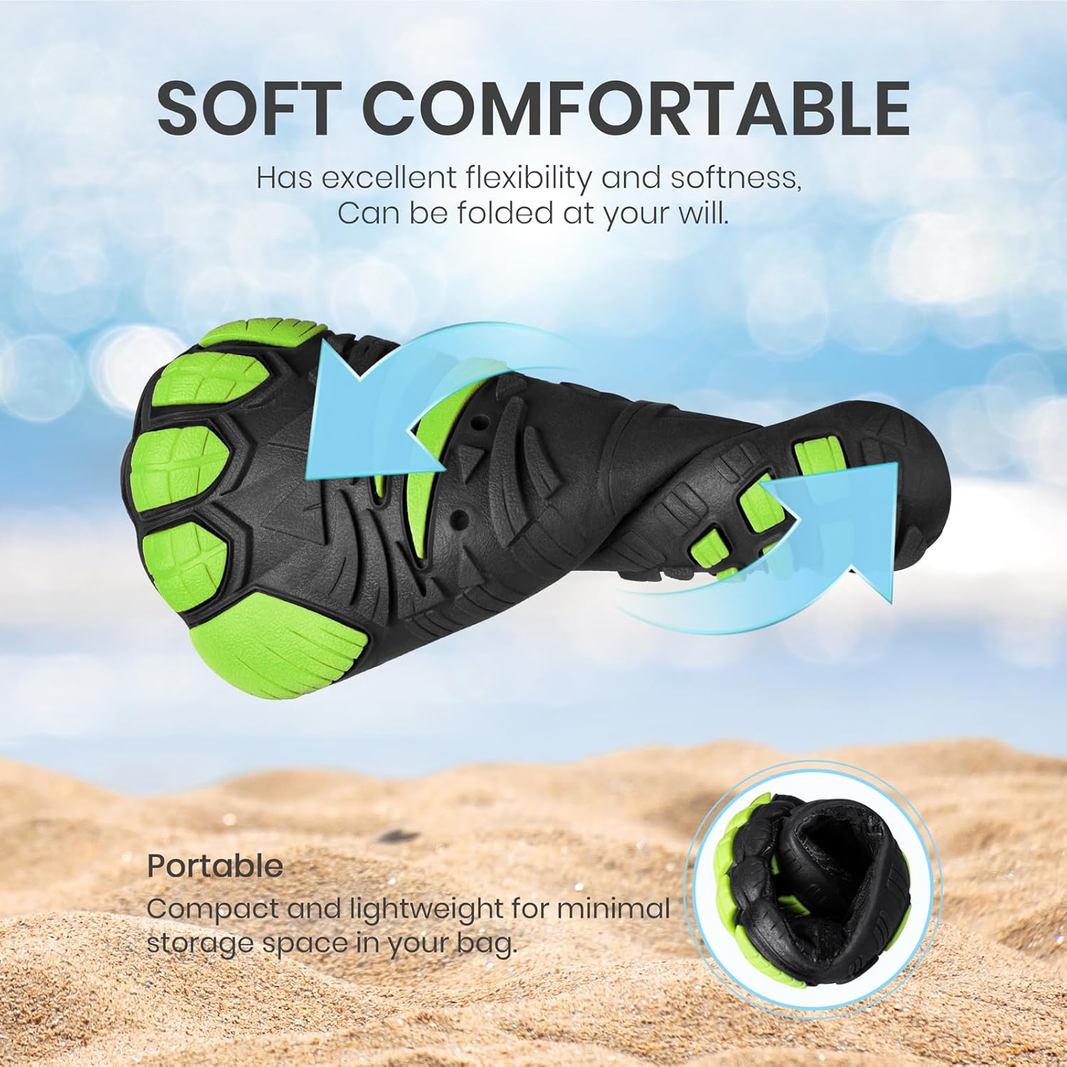 Detalle 2 de SEEKWAY Kids Barefoot Water Shoes with Wide Toe Box, Quick-Dry Mesh and Non-Slip Outsole