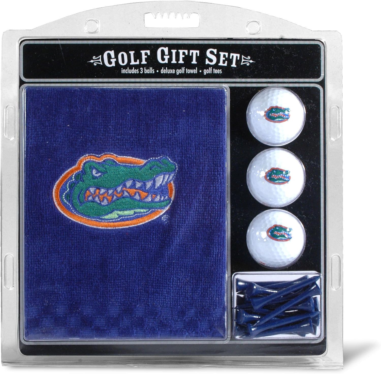Detalle de TEAM GOLF NCAA Florida Gators – zestaw golfowy z haftowanym ręcznikiem i piłkami