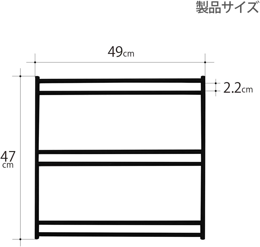 Detalle 2 de DOD(ディーオーディー)TL4-537 テキーラレッグM スチール製テーブル脚 2個セット