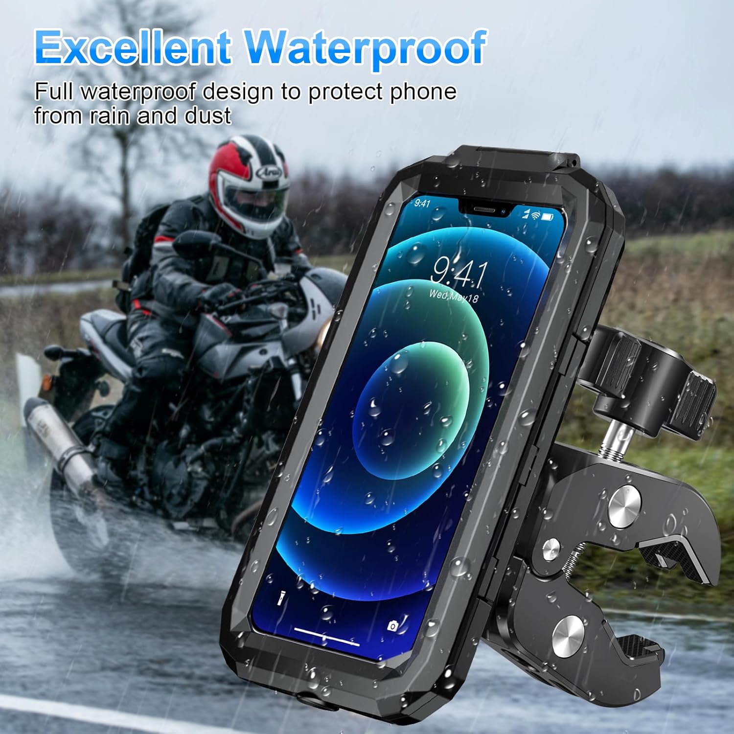 Thumbnail 1 de BTNEEU Soporte Móvil Moto Impermeable Universal