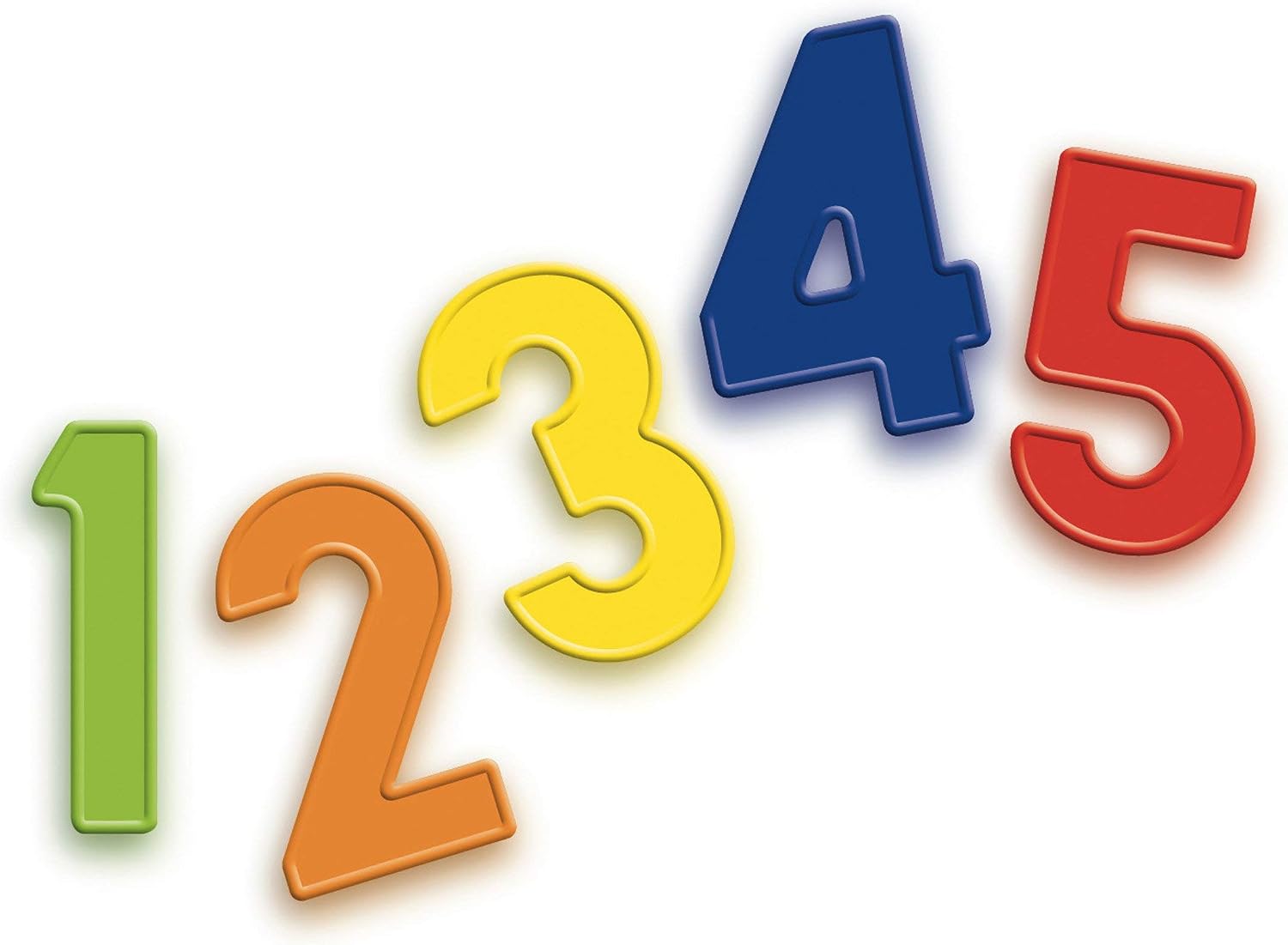 Detalle 2 de Quercetti 5463 Magnetic Numbers Set, Multicoloured Plastic for Metal Surfaces