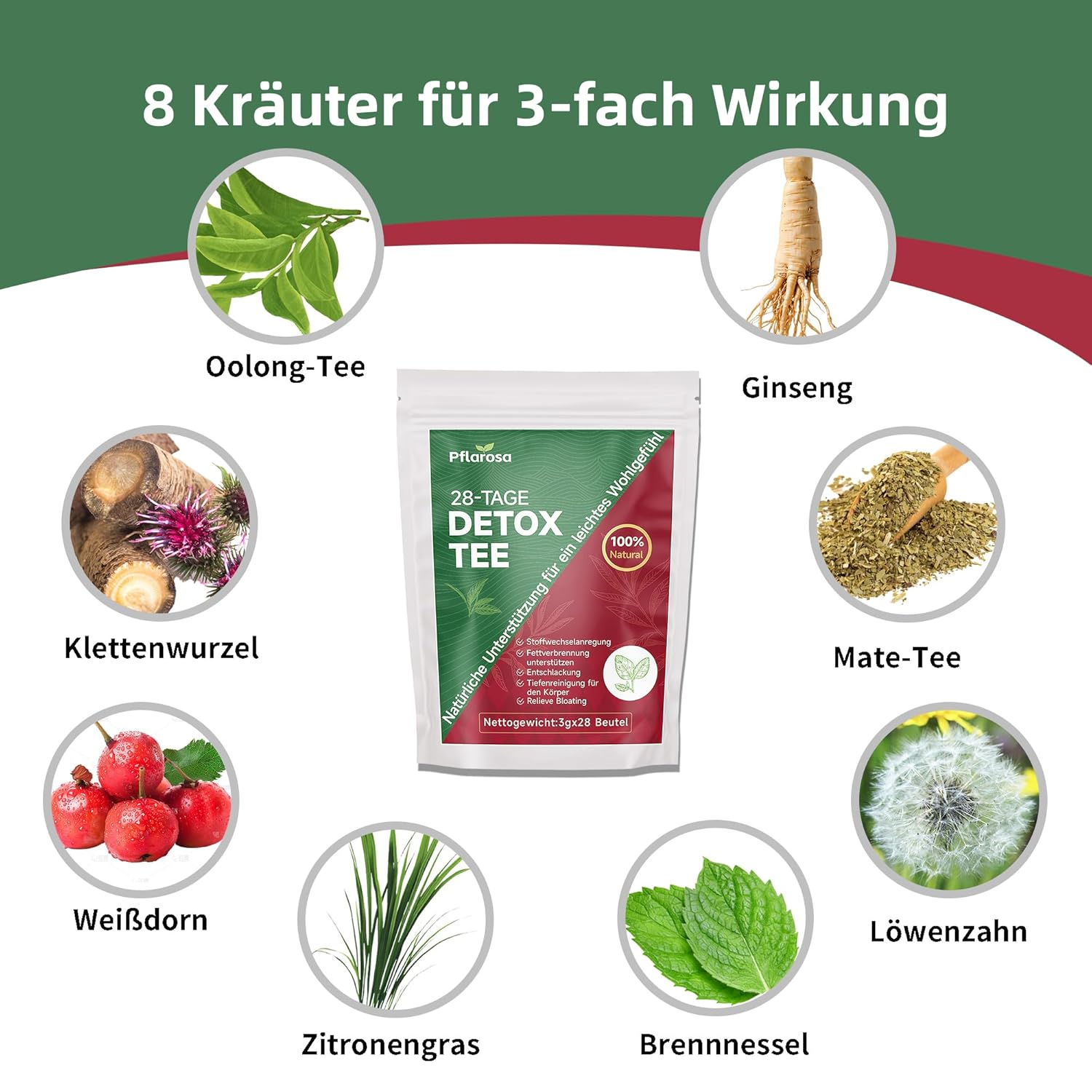 Detalle de Detox Tee zum Abnehmen 28 Stück