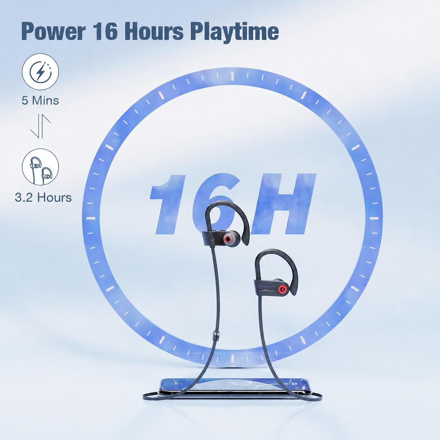 Thumbnail 3 de Boean Bluetooth Headphones 16 Hours