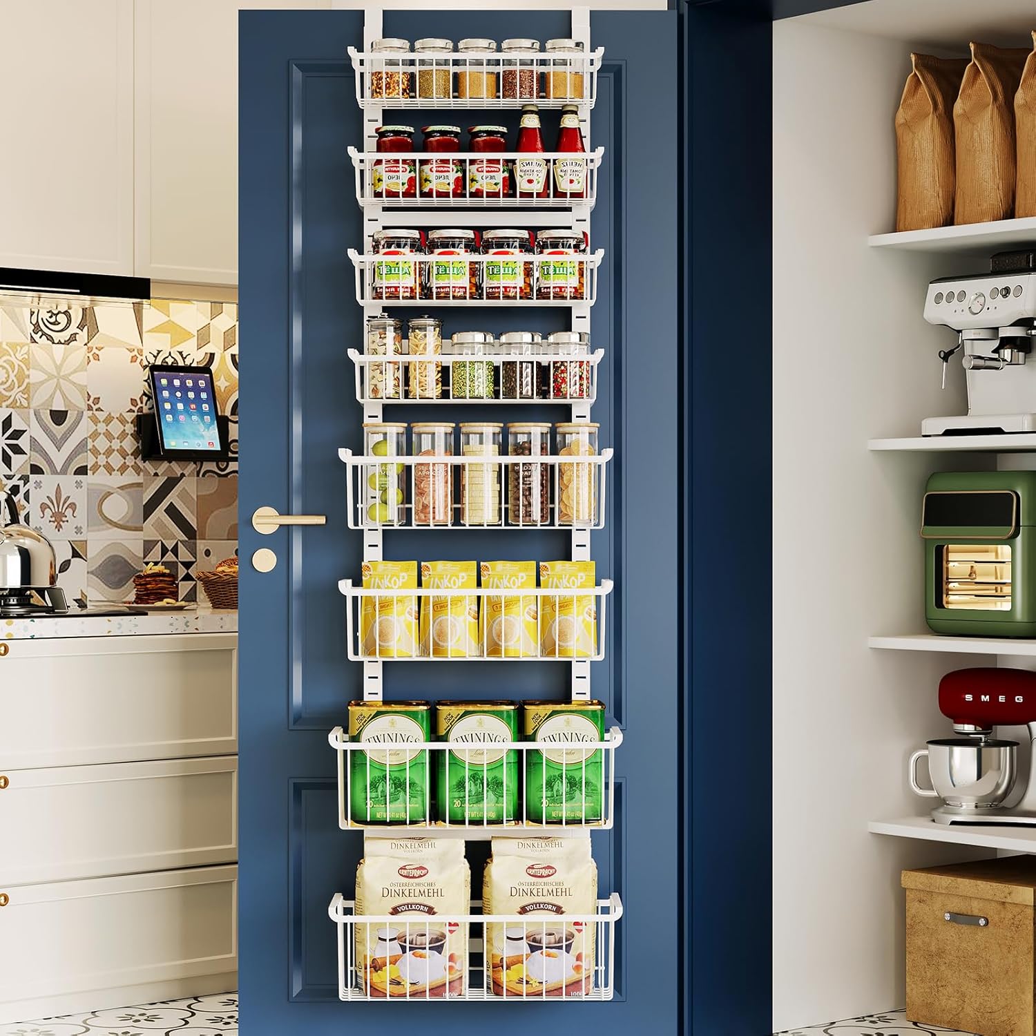 Detalle de Over The Door Pantry Organizer 8-Tier