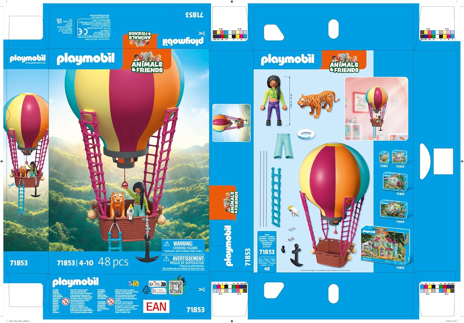 Thumbnail 6 de PLAYMOBIL Animals & Friends Ballonreise 71853 – Ballon als Spielset & Deko zum Aufhängen, ab 4 Jahren