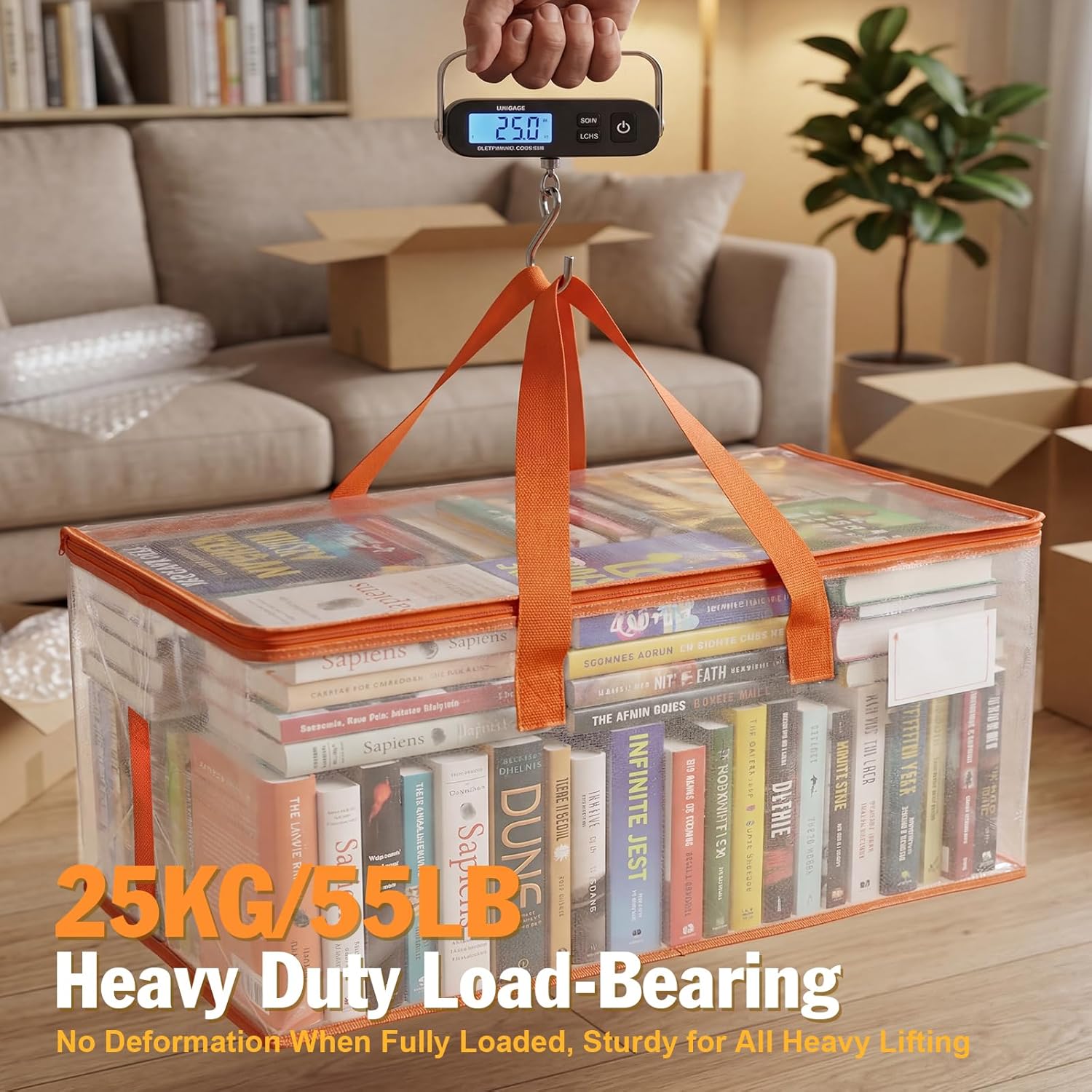 Thumbnail 4 de KYODOLED 10-Pack Clear Moving Bags: Heavy-Duty, Extra Large totes for Easy Relocation
