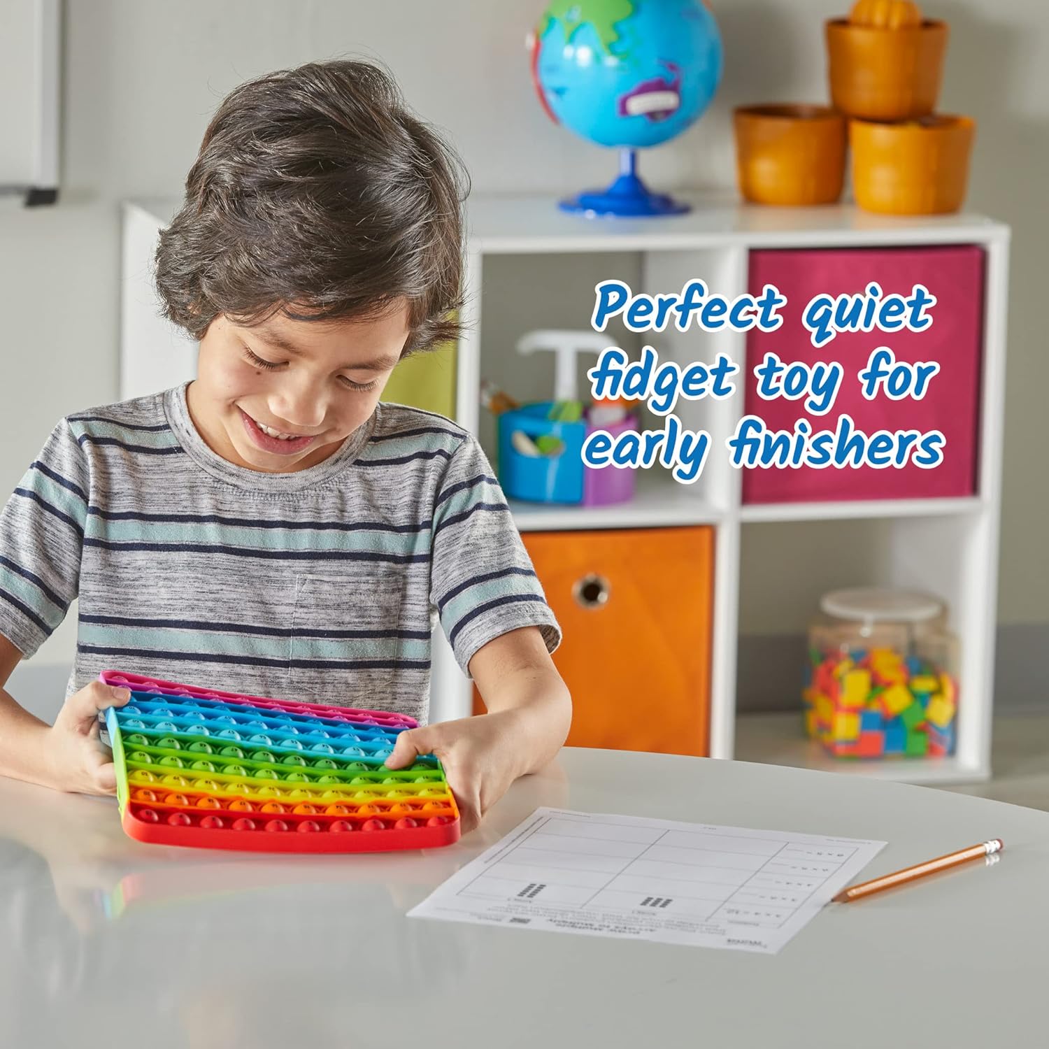 Detalle de Learning Resources Tabellone Sensoriale con Cento Bolle: gioco educativo antistress per la motricità fine