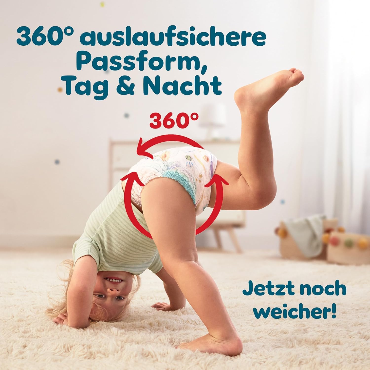 Thumbnail 2 de Pampers Baby-Dry Pants Größe 5 (11–17 kg) – 180 Stück, 360° auslaufsichere Komfort-Passform
