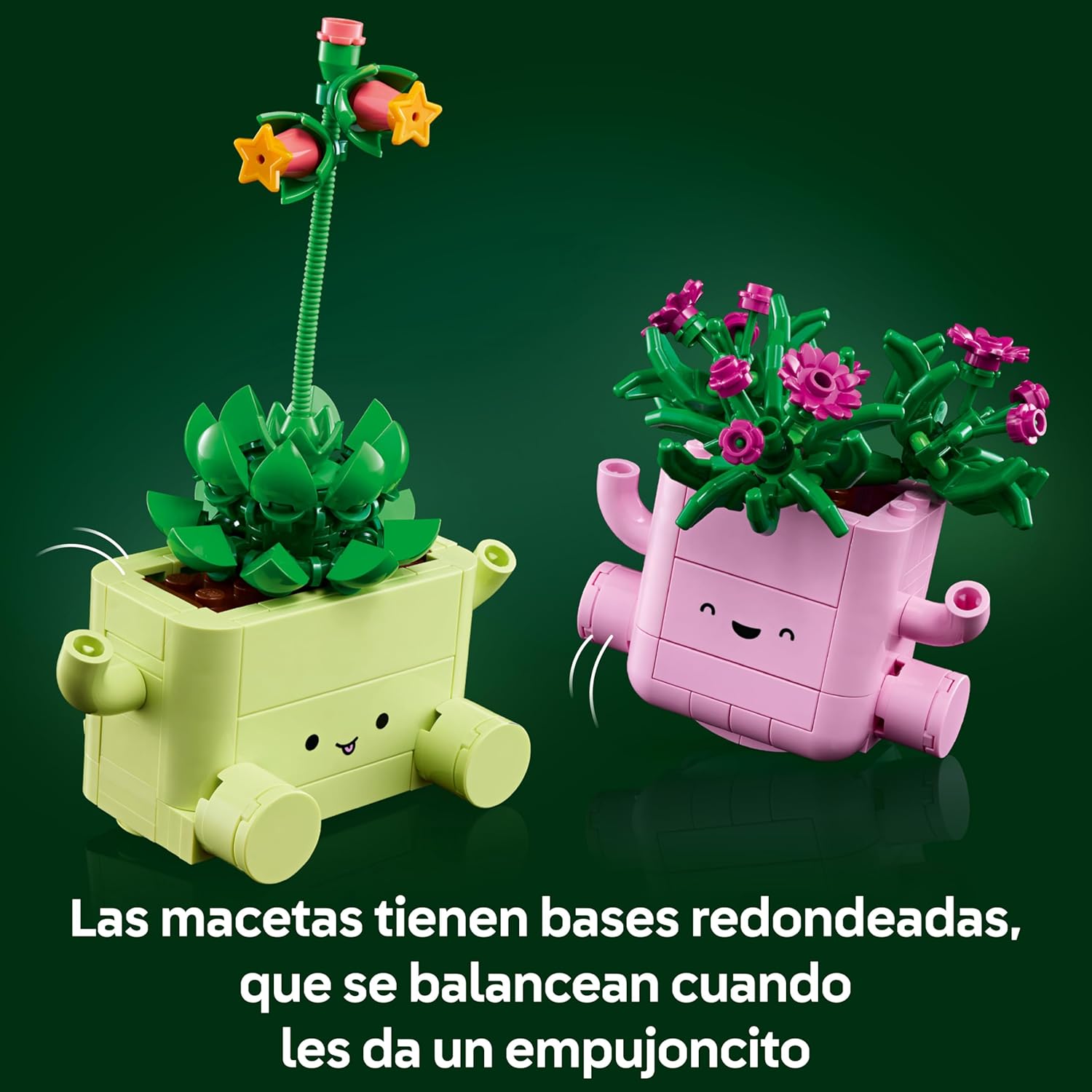 Thumbnail 4 de LEGO Botanicals Plantas Bailarinas (11506): set con 2 plantas y macetas pastel para decorar interiores
