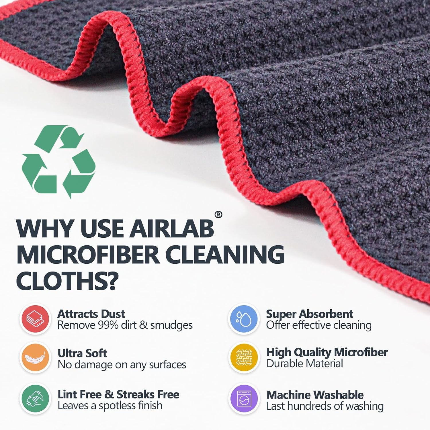 Detalle 2 de Airlab Panni Magic 6 pezzi 🧽