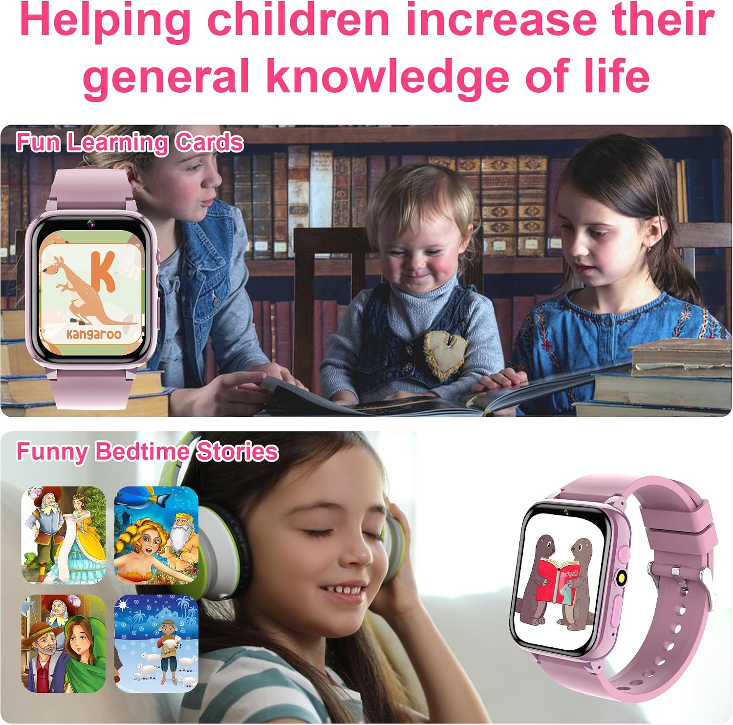 Detalle de Moikmlih Kids Smart Watch with 13 alarms