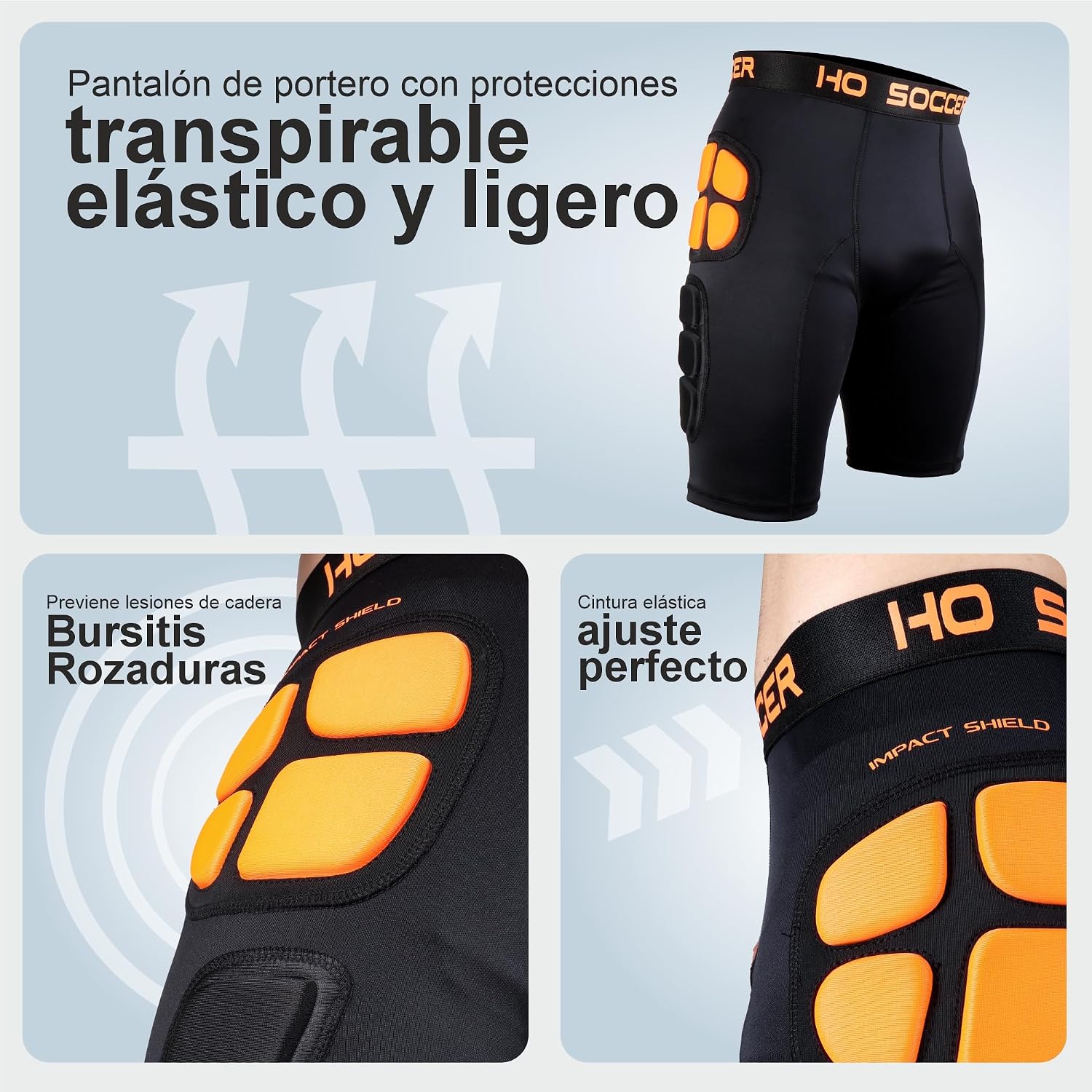Thumbnail 4 de HO Soccer Short Impact Shield Sr – spodenki bramkarskie uniseks, slim fit
