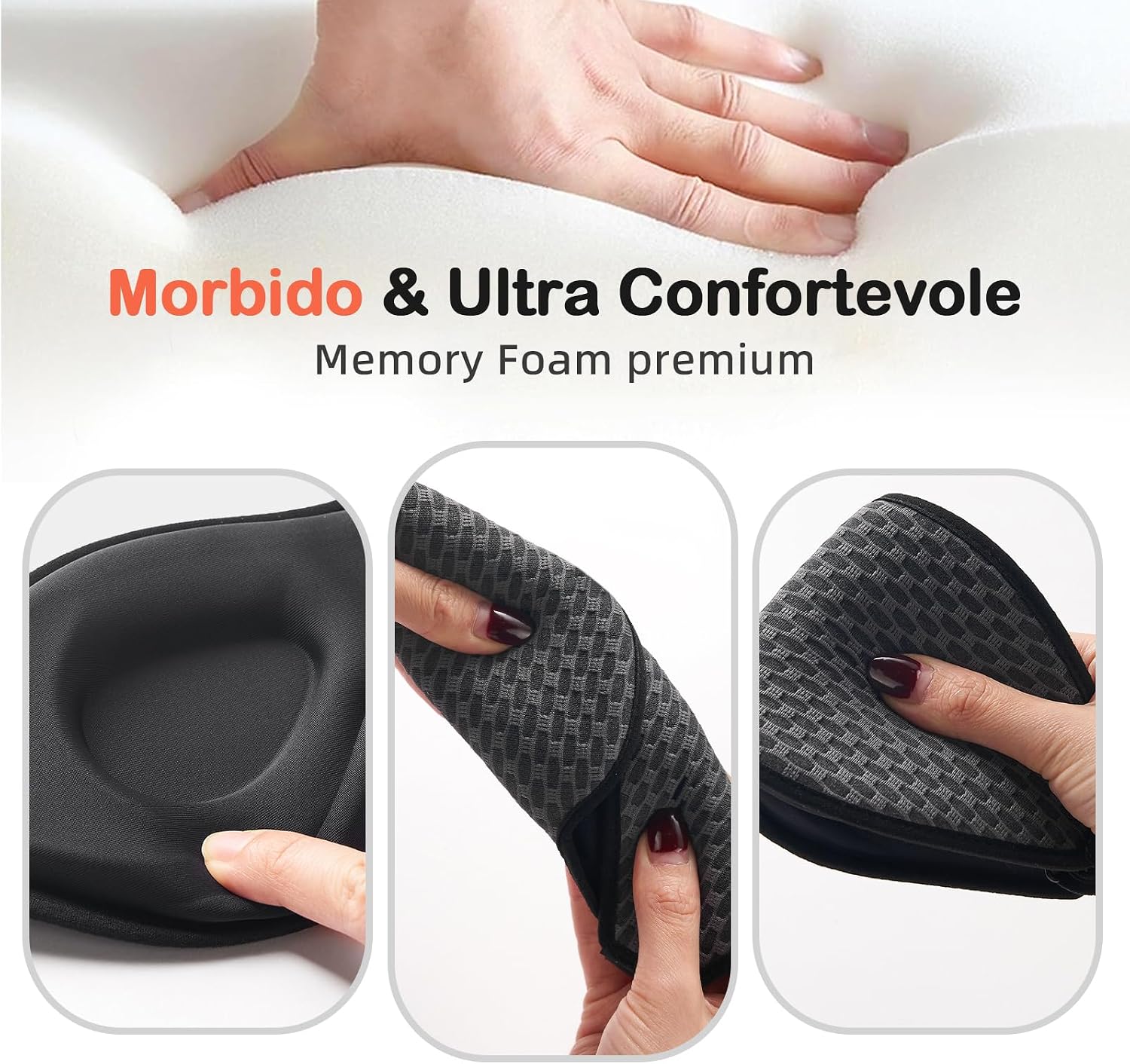 Thumbnail 2 de INNELO Maschera da Sono 3D 2025 per Dormitori Laterali – oscurità al 100% e comfort premium