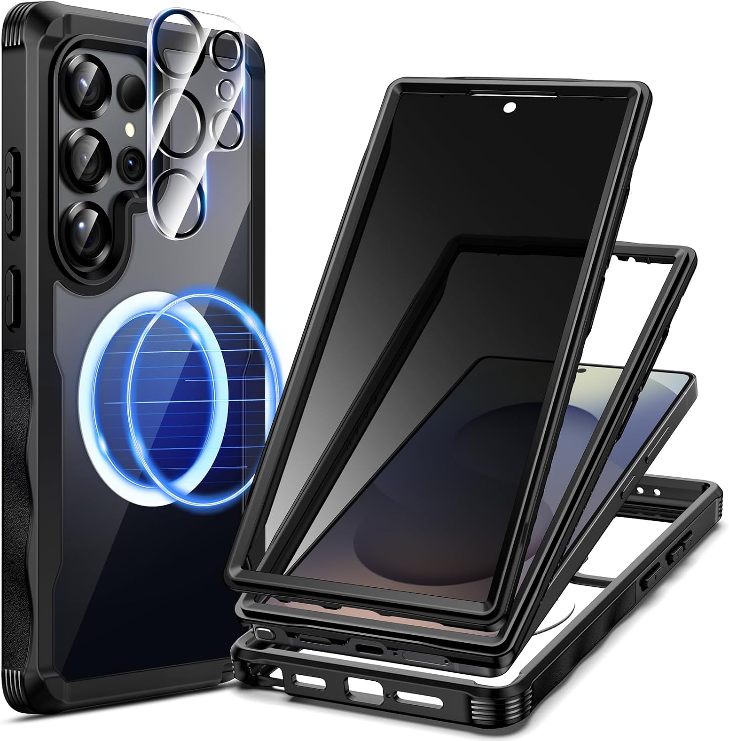 Detalle de seacosmo Magnetic Case for Samsung S25 Ultra 2-in-1