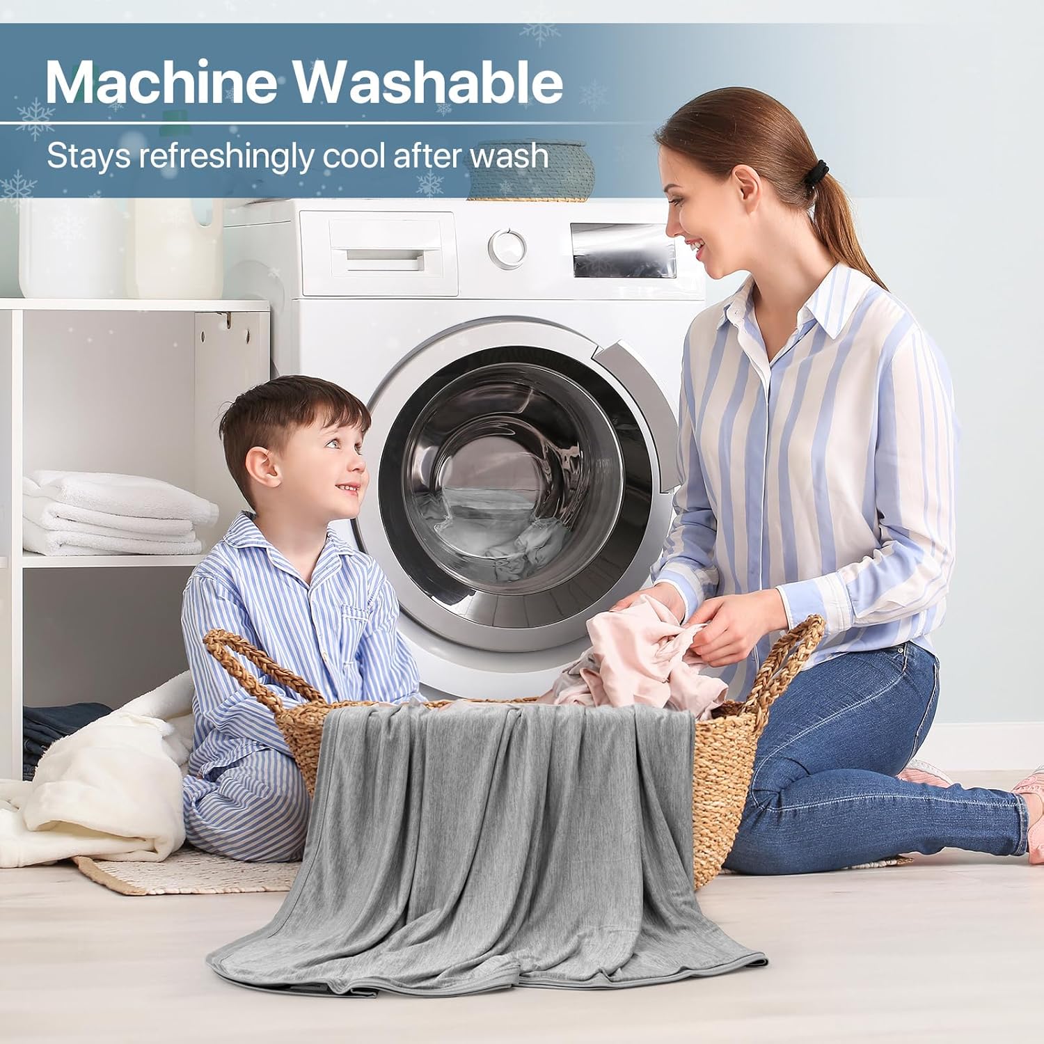 Thumbnail 6 de IKALIFE Couverture Rafraîchissante d'Été Adulte – 230×270 cm, Arc-Chill 3.0, Q-Max >0,5, Gris
