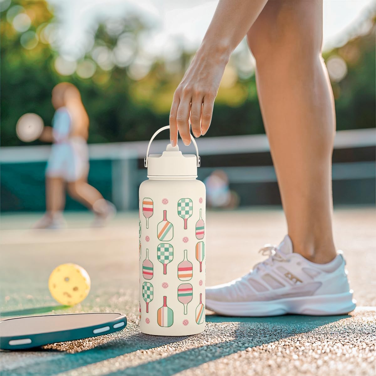 Thumbnail 6 de Pickleball Water Bottle 32oz Stainless Steel Insulated Vacuum with Lid