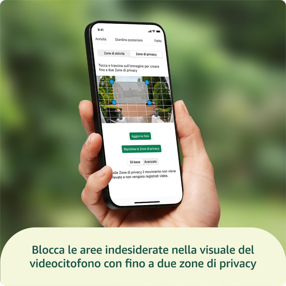 Detalle de Videocitofono supplementare Blink HD a figura intera (bianco) con autonomia di due anni