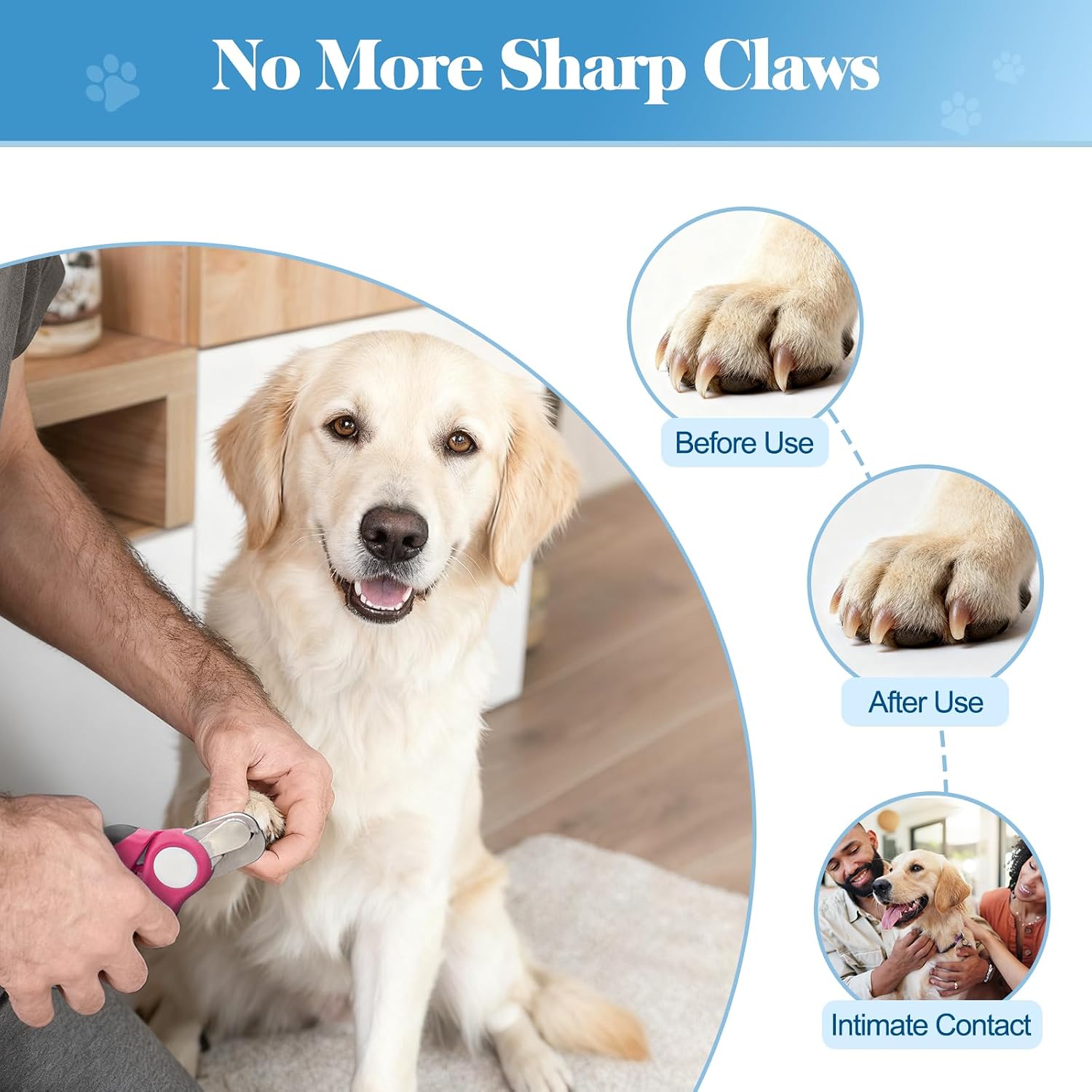 Detalle 2 de Swihauk Dog Nail Clippers, Stainless Steel