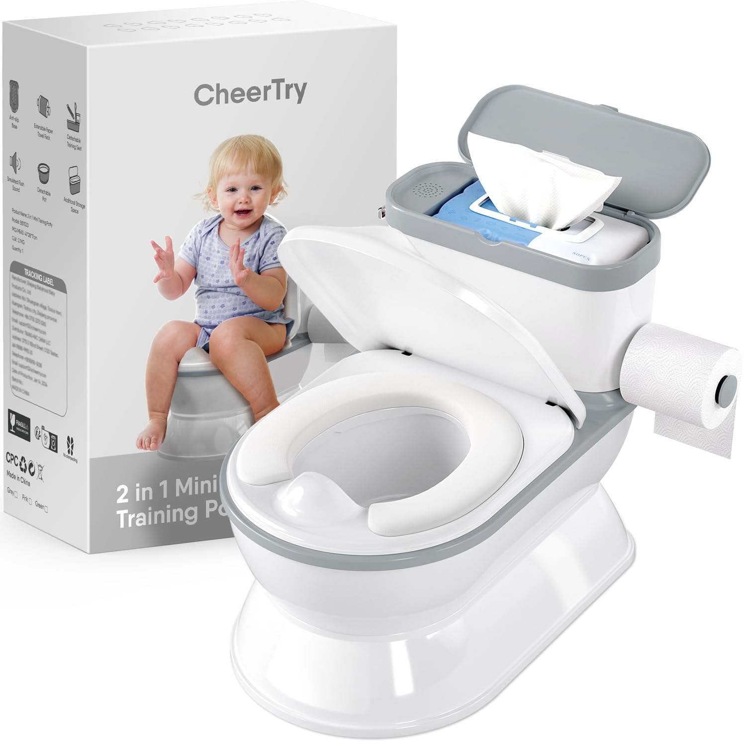 Detalle de CheerTry Toddler Potty Training Toilet