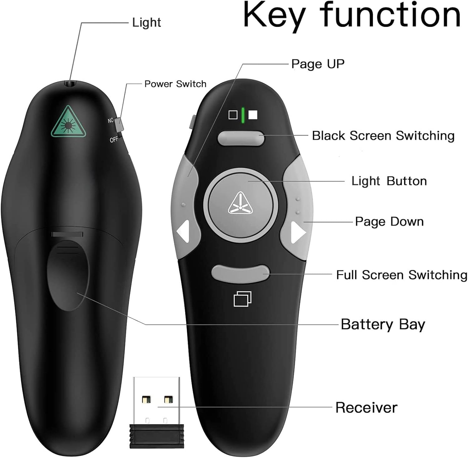Thumbnail 3 de QUI Presentation Clicker Pointer 328ft wireless presenter