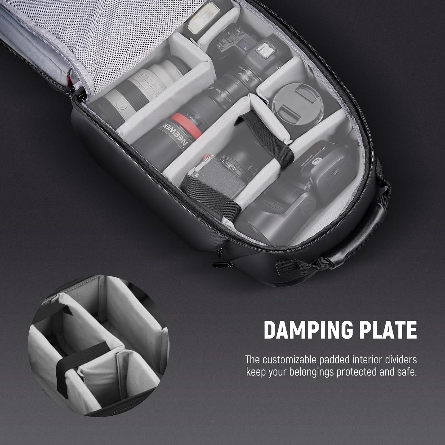 Thumbnail 1 de NEEWER Professional Camera Case Backpack – All-in-One DSLR Gear Carrier