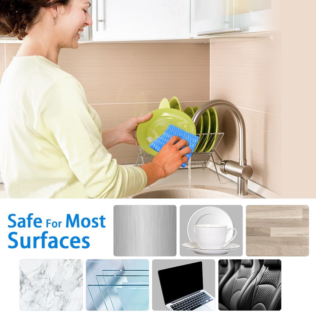 Detalle de AIDEA Cleaning Wipes: Reusable 12x12 Inch Paper Towels for Kitchen, Dish, and More