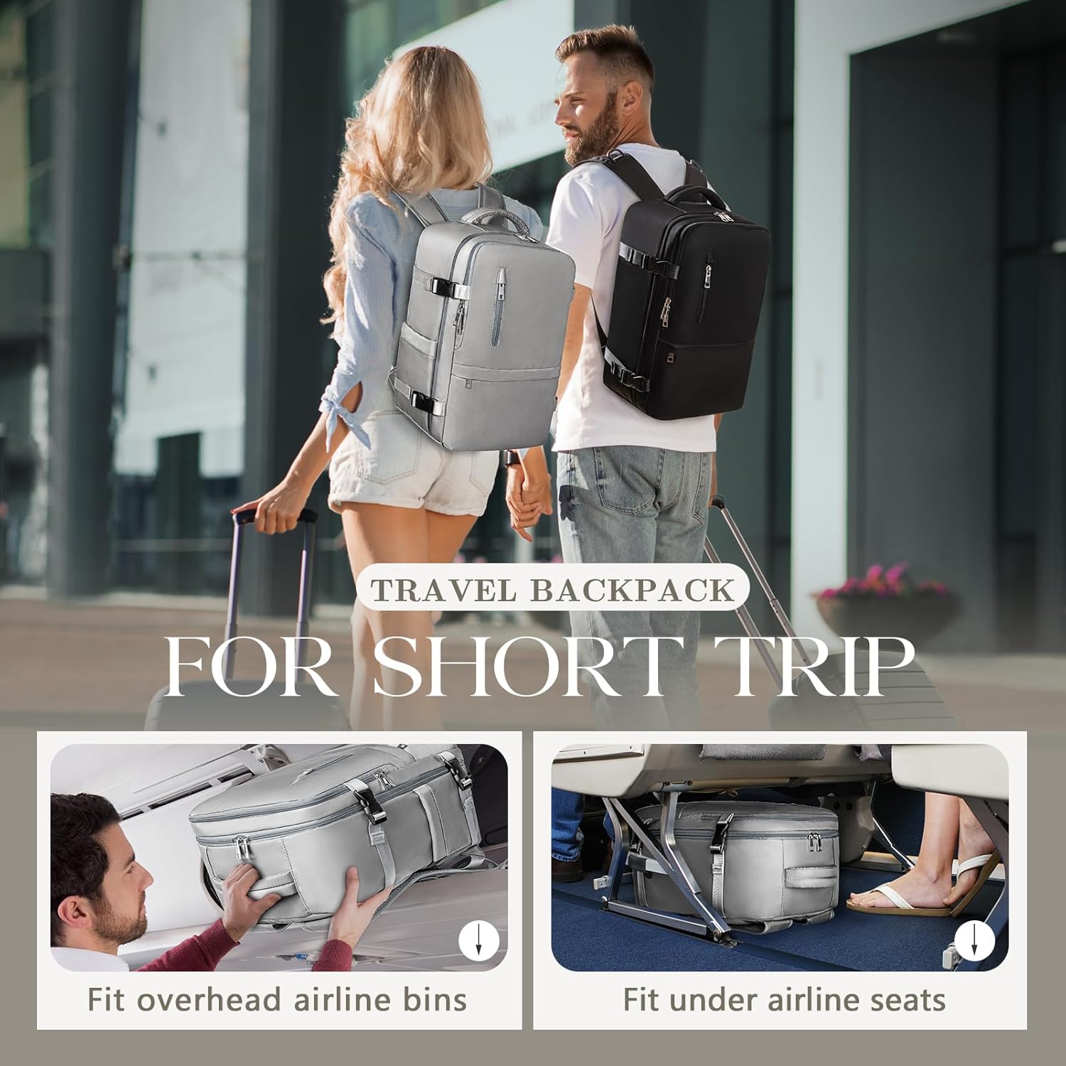 Detalle de Hayayu Ryanair Cabin Bags 40x30x20: Underseat Carry-On for Everyday Travel