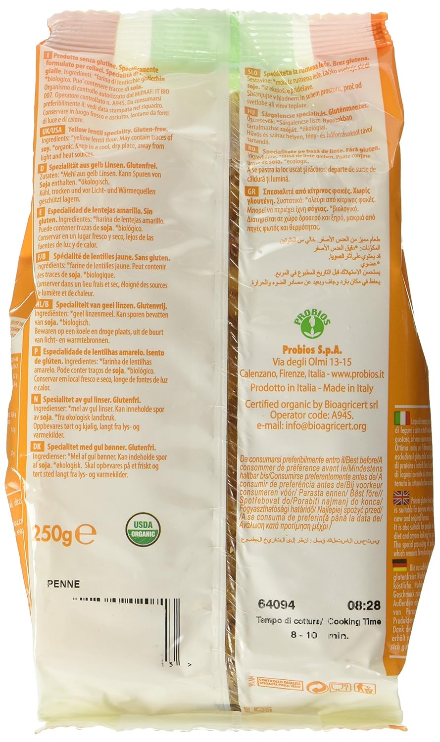 Thumbnail 1 de Probios Penne aus gelben Linsen – 12er Pack (12 × 250 g) für glutenfreie Linsen-Pasta