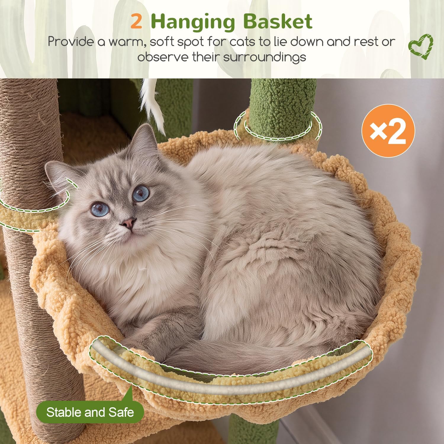 Detalle 2 de Globlazer Cat Tree Tower, 63-Inch
