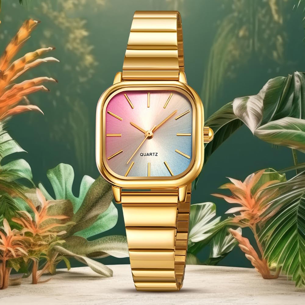 Detalle 2 de HUNRUY Women's Watch with Square Case