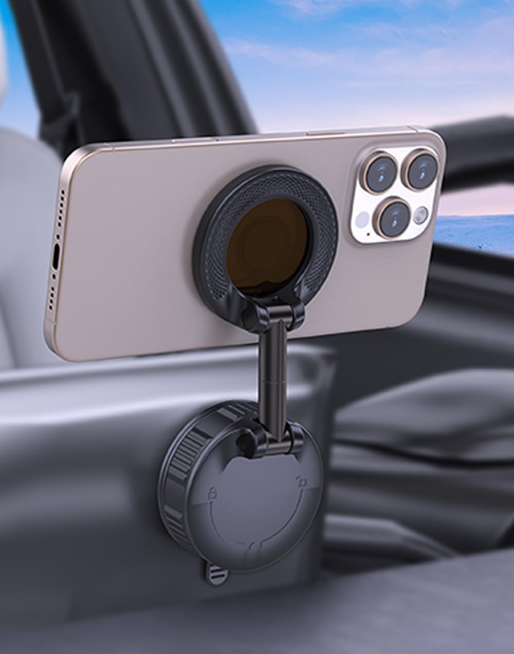 Thumbnail 4 de HoneTeek Vacuum Magnetic Phone Holder 360°