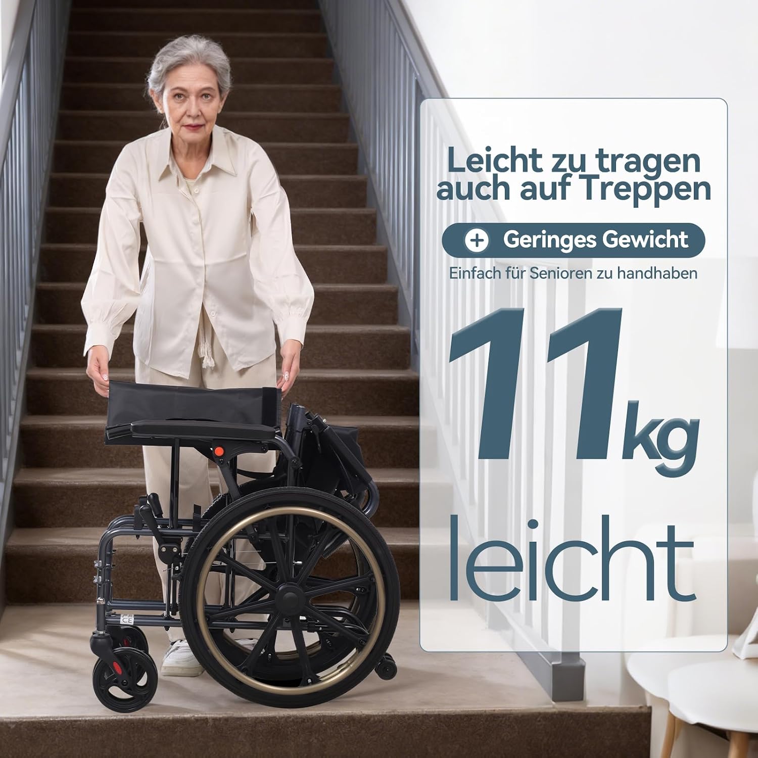 Thumbnail 4 de ByteTecpeak M4 Rollstuhl faltbar 13 kg ♿