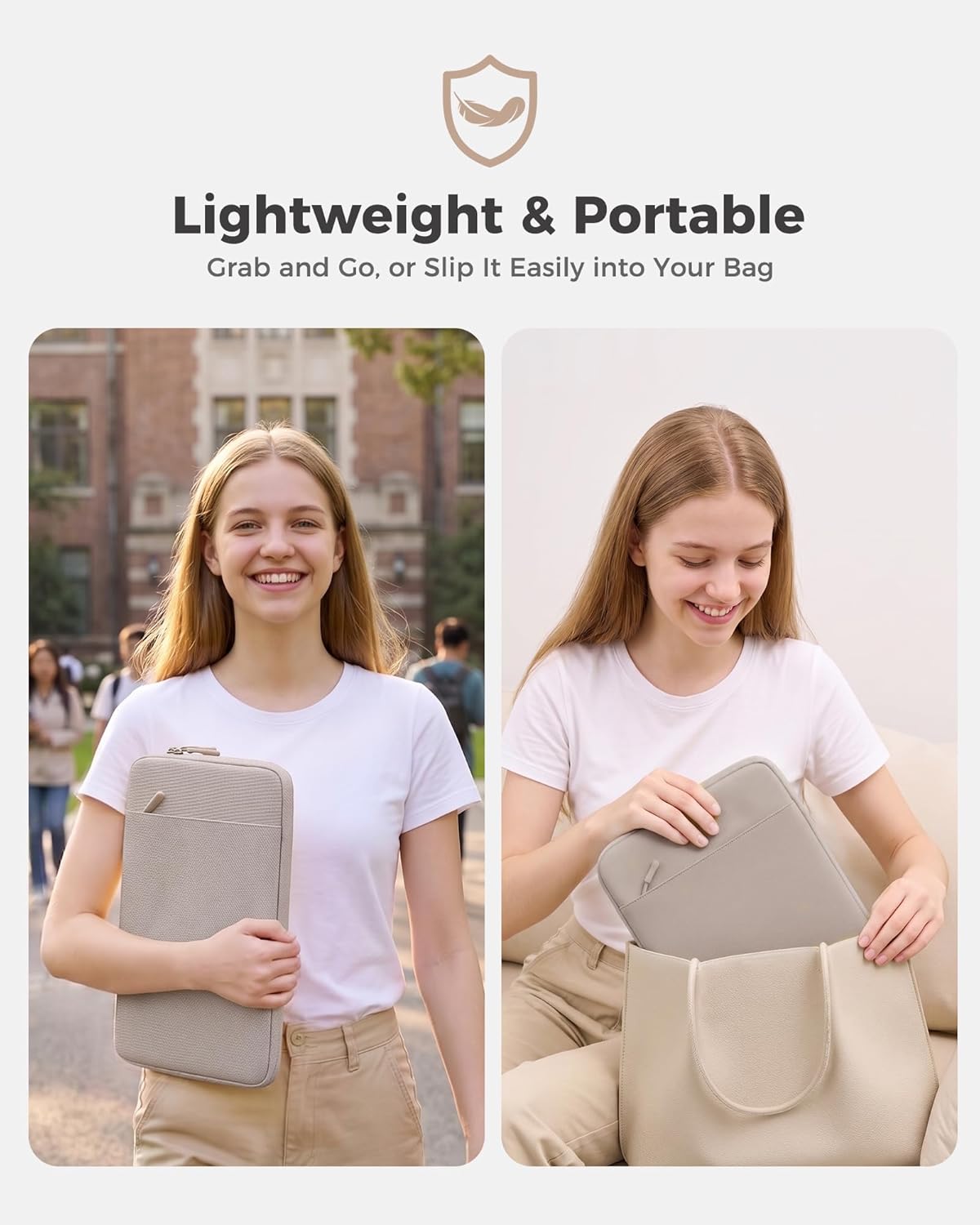 Detalle 1 de ProCase MacBook Neo 13-inch Sleeve Silver
